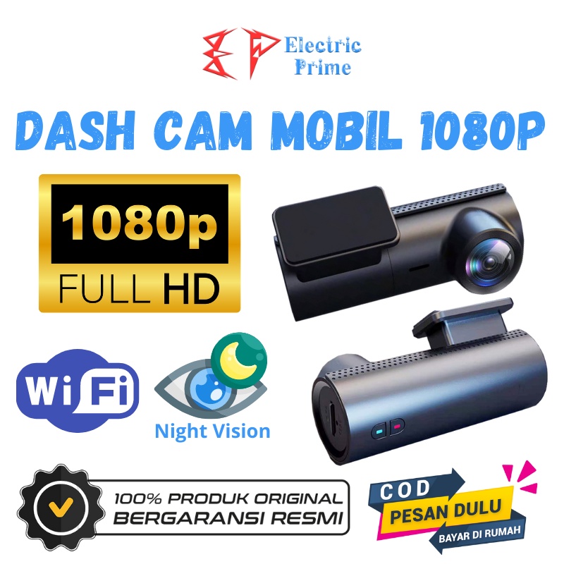 Dash Cam 1080P M1 Kamera Parkir Mobil 24H TRIPLEDI Car Monitoring Night Vision Full HD Display WiFi Loop Recording