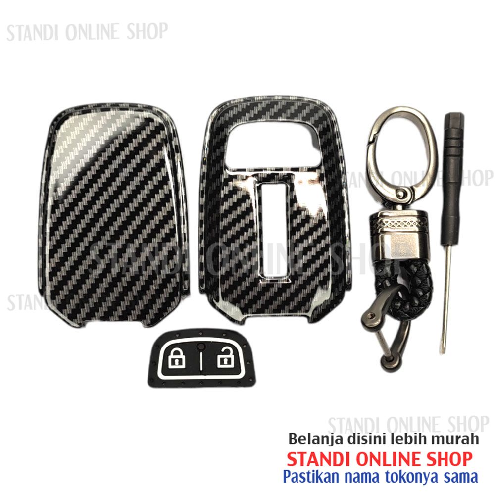 Cover Smartkey Sarung Kunci Carbon Case Isuzu MUX MU-X