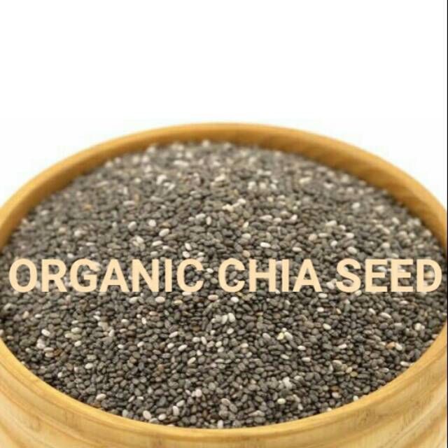 Premium High Quality Organic Chia Seed 50 gram &amp; 100 gram  Black Chia Seed Mexico Organik Chia Seed