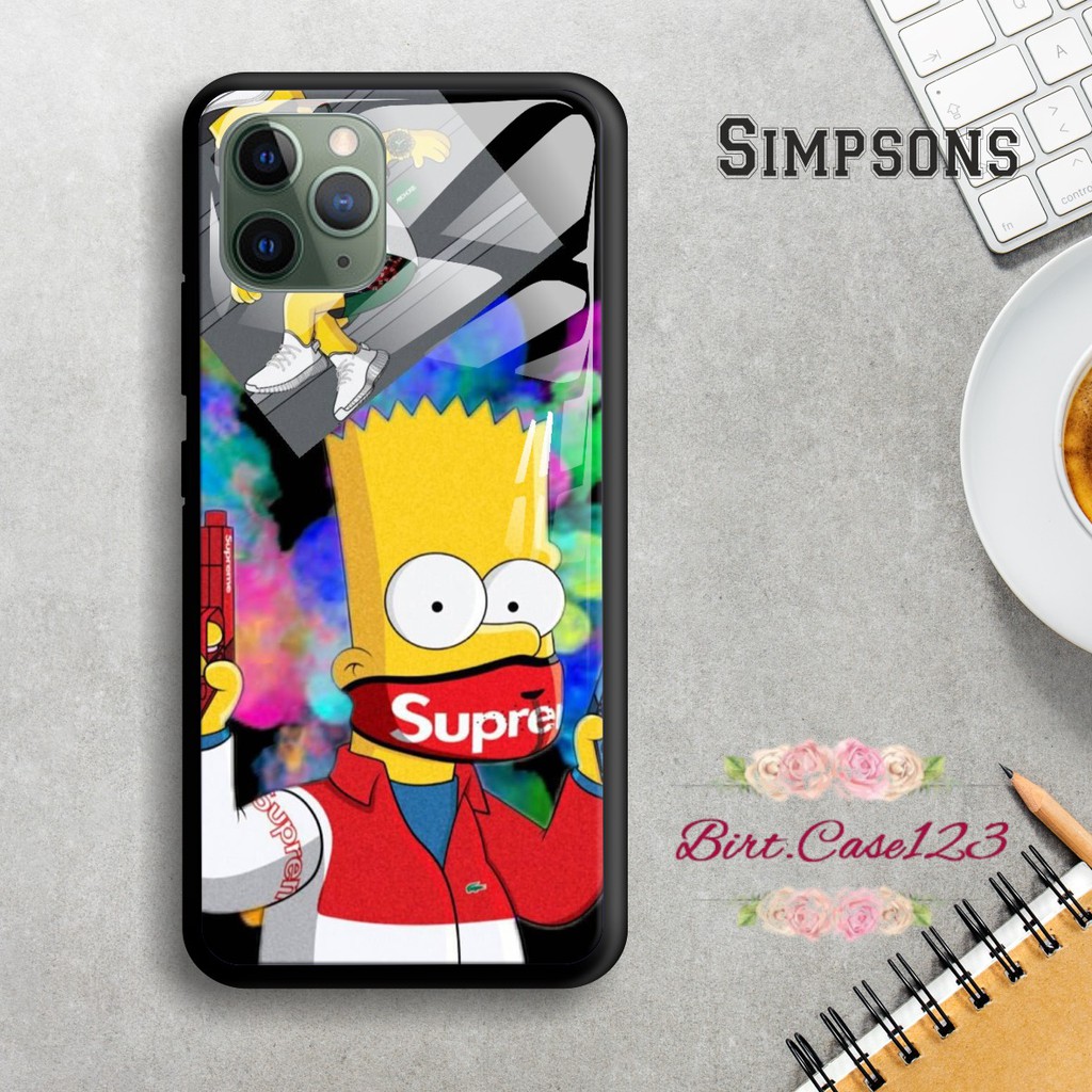 Back case glass SIMPSONS Vivo Y91 Y17 Y12 Y15 Y93 Y95 Y81 Y83 Y71 Y53 y20 Y30 Y50 V17 Y11 BC1540