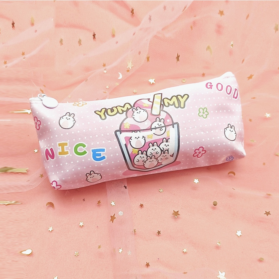 COD KOTAK PENSIL MOTIF LUCU UNIK / TEMPAT PENSIL / KOTAK PULPEN / TEMPAT ALAT TULIS PGS-PINK