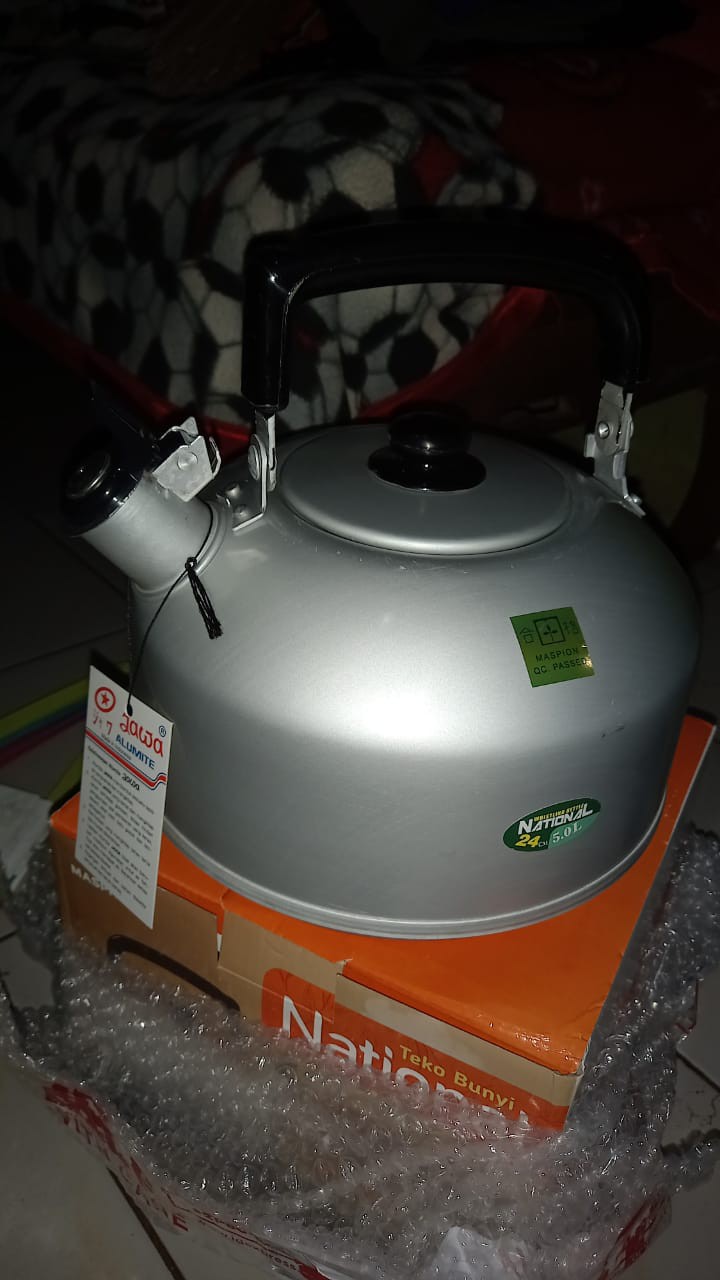 Maspion Teko Bunyi National Kettle 24 Cm Silver