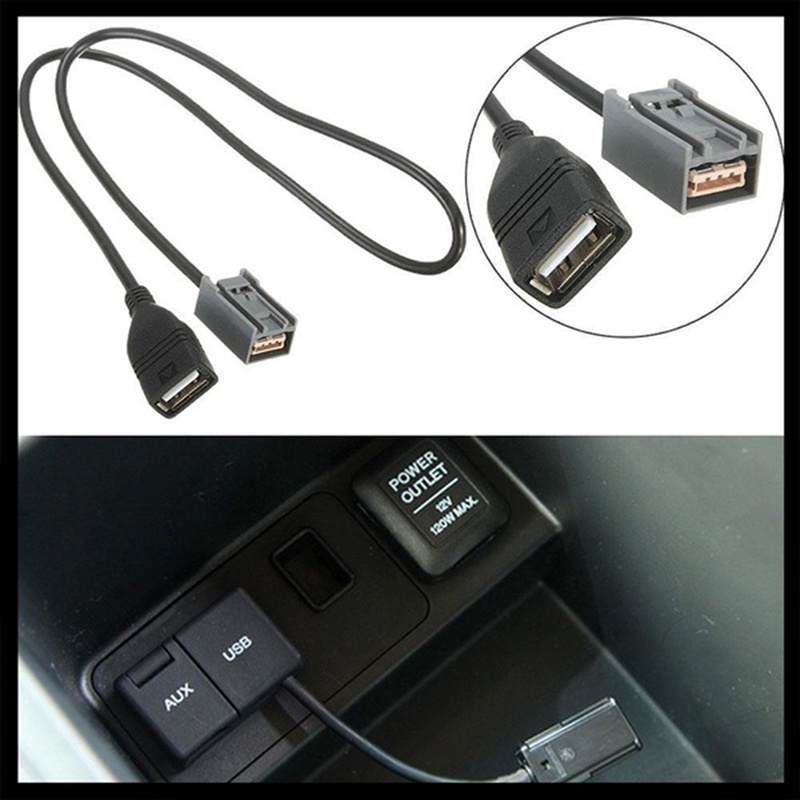 (LUCKID) Kabel ADAPTER USB AUX 2008 Onwards Untuk CIVIC JAZZ / CR-V ACCORD / CR-Z 09-13