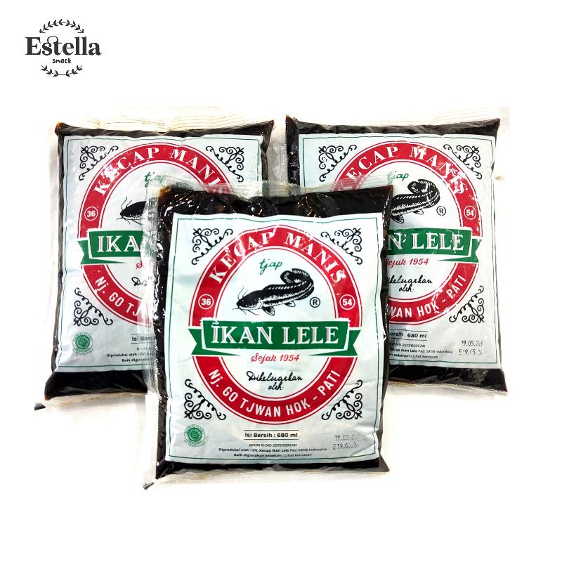 

Estella - Kecal Lele 680 ml kemasan 1 kg Asli Pati Kecap Manis