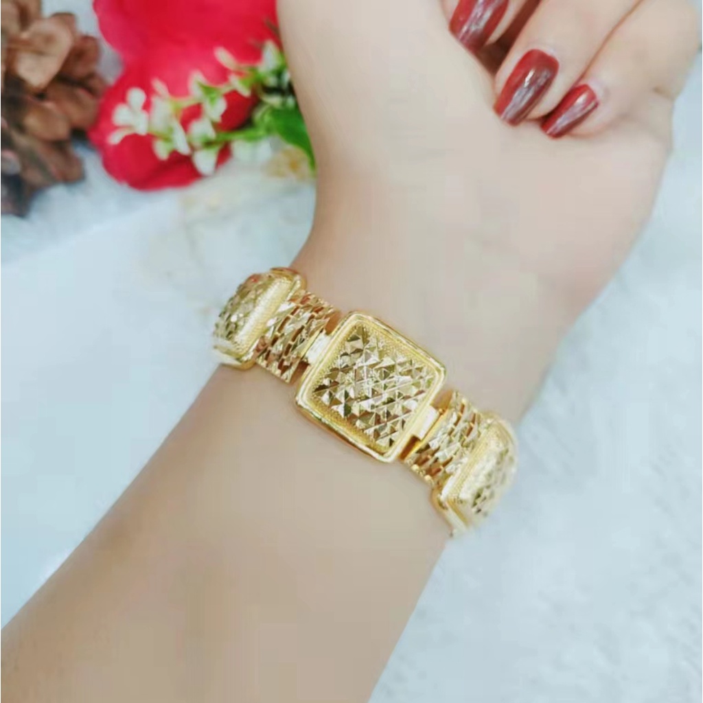 Gelang Xuping Lapis Emas 24K Perhiasan Fashion F48-50