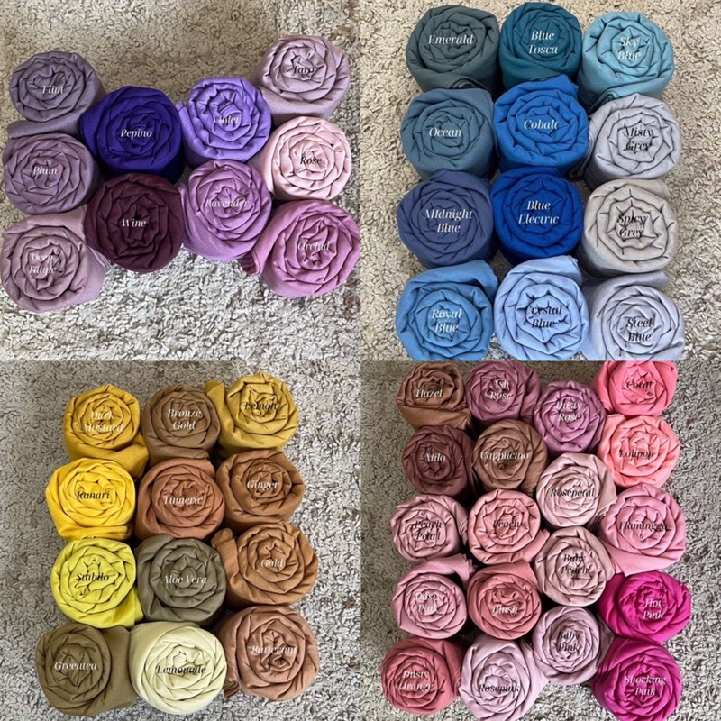 RB Mylady Hijab Plain Polos Jahit Voal Ultrafine by Myladyhijab Dark Mustard Silver Broken White