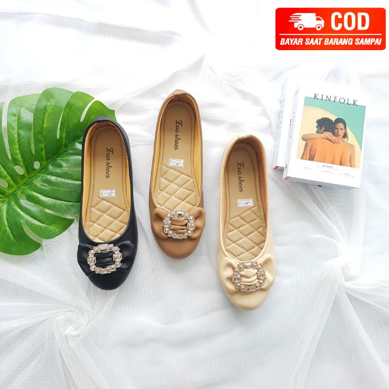 37-43 BIG SIZE SEPATU ANJANI Eva Shoes Flat shoes Pita JUMBO(H140)