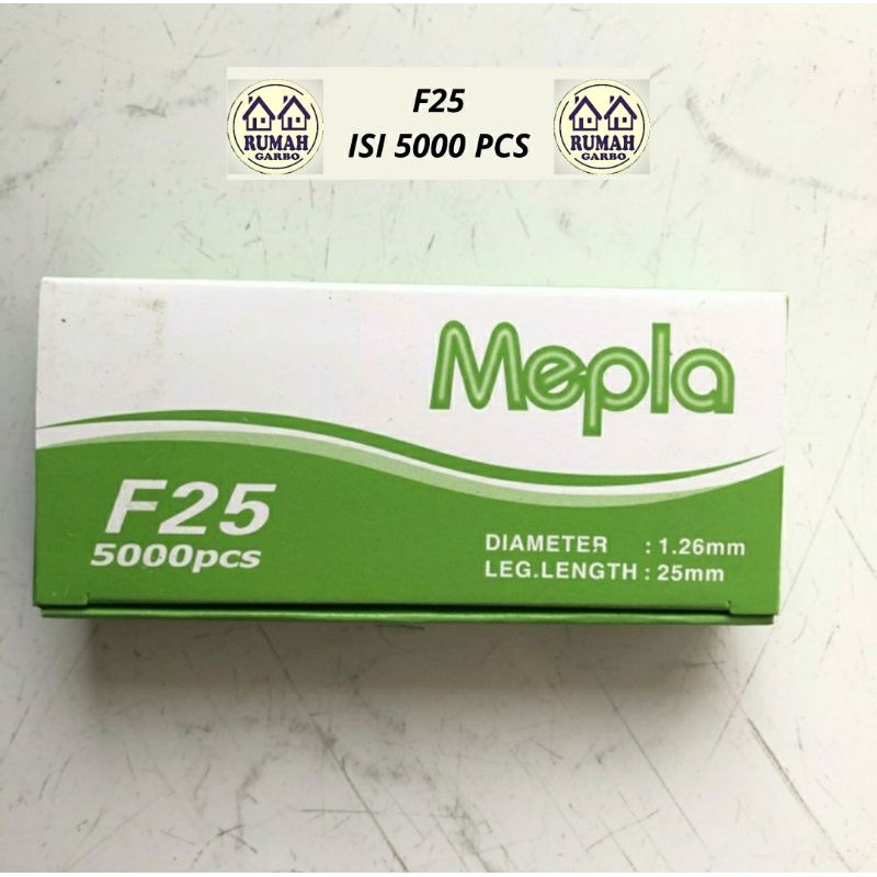 

F25 Isi Paku Tembak Angin MEPLA / Air Nailer Nails Finish F 25 mm