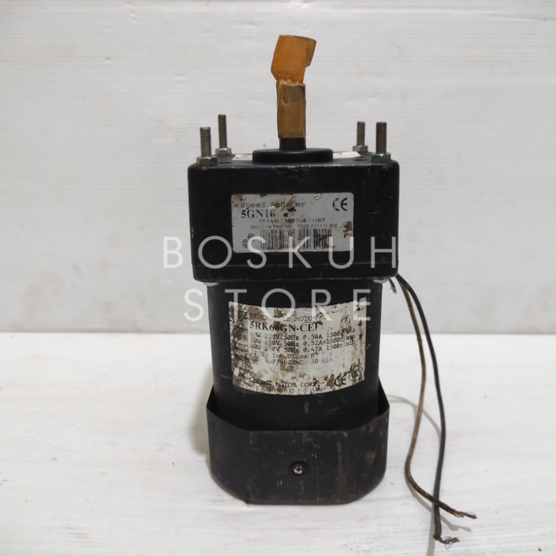 AC MOTOR GEARBOX 220V RATIO 1:10 130RPM 60W