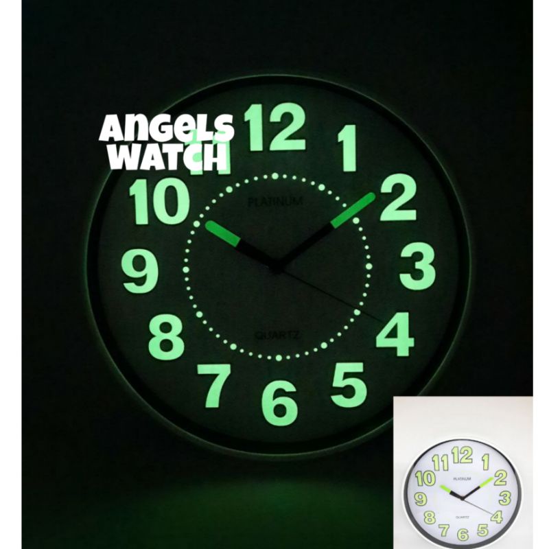 jam dinding glow in the dark original bestseller 30 cm