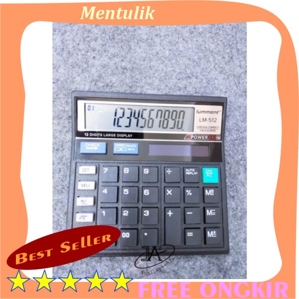 

TERLARIS !!! KALKULATOR 12 DIGITALAT HITUNGMESIN HITUNG