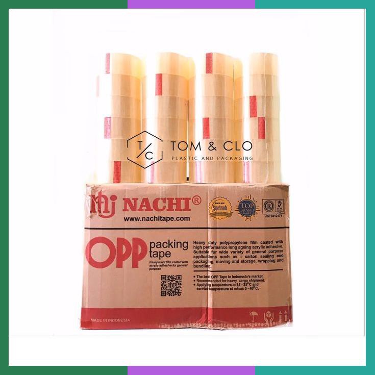 

Lakban Nachi 2 Inch X 100 Yard 1 Dus 72 Roll Cokelat