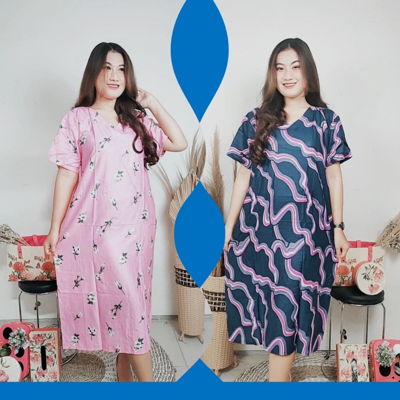 Daster Panjang Lengan Pendek Piyama Wanita Remaja Dewasa Sexy Bumil Kekinian Remaja Mama Muda Ibu Ib