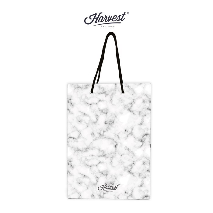 

✨ BISA COD ✨ Paper Bag Harvest (L) Sugar Pop - Black White