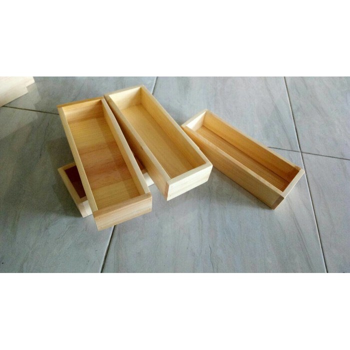 Nampan / Tray / Baki Kayu Pinus Mini Serbaguna 26 x 8 x 6