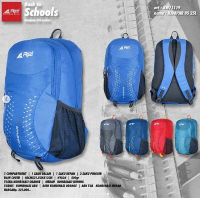 Tas Ransel Rei Kampar 25L ORI 100%