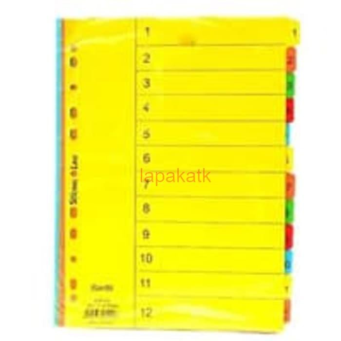 

DIVIDER BANTEX ANGKA 1-12 A4 6051 +