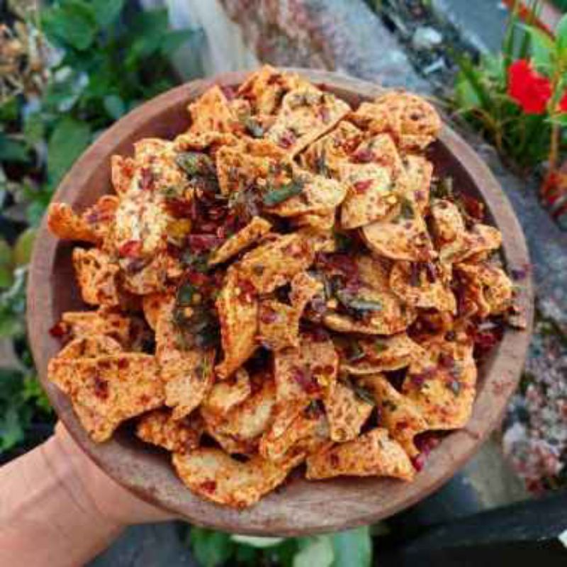 

keripik/kerupuk basreng pedas daun jeruk 100gr
