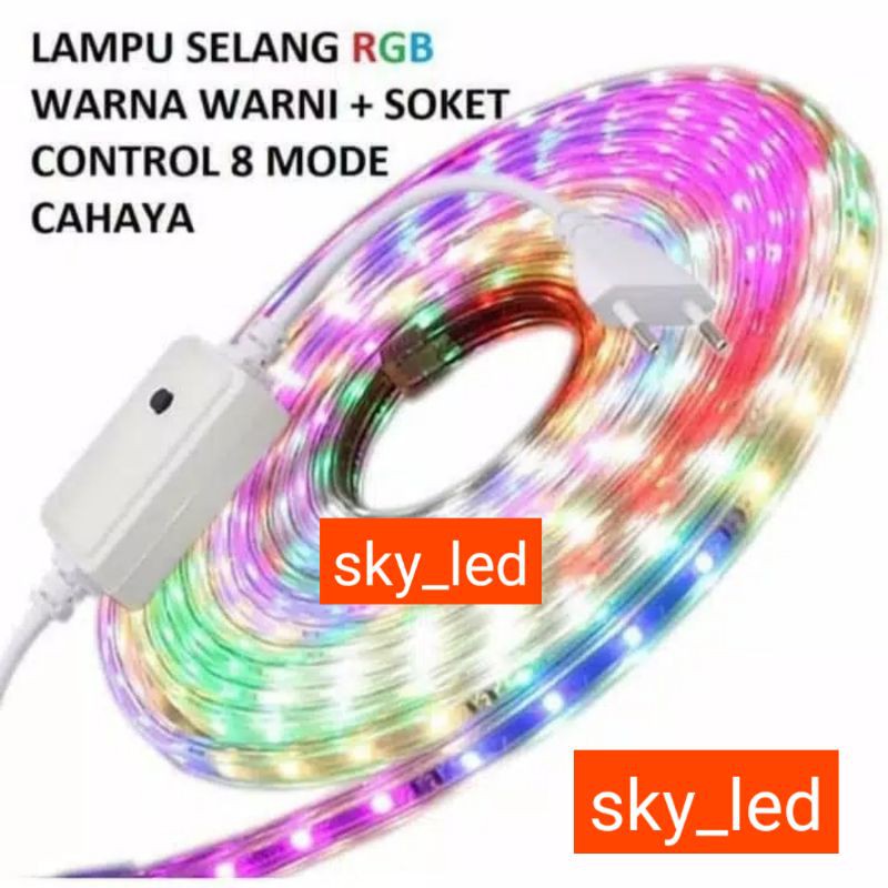 lampu selang 2835/3528 rgb 10m/warna warni /lampu strip rgb/tumblr selang //lp strip 2835  /3528