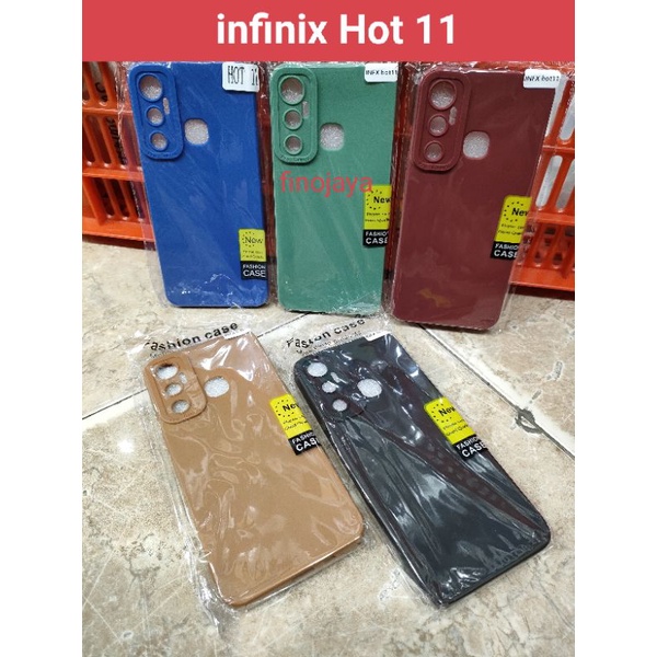 Softcase Infinix Hot 11 Silikon Casing Selicon Case Macaron Pelindung Pro Camera