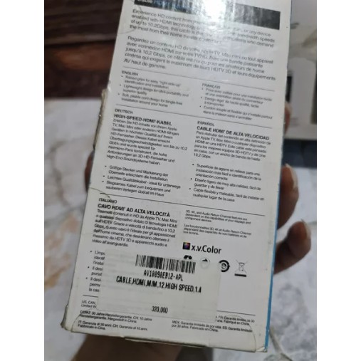 KABEL HDMI BELKIN 3.6 METER HIGH SPEED ORIGINAL RESMI