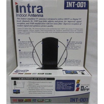 Antena INTRA 001 Antena TV Booster Digital Indoor Amplified***