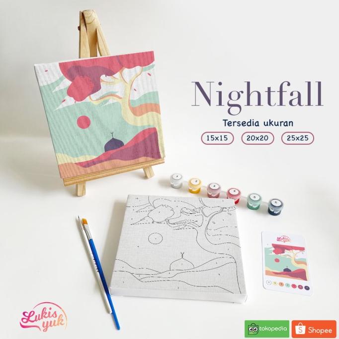 

Nightfall - Paint by Numbers Kit - by LukisYuk