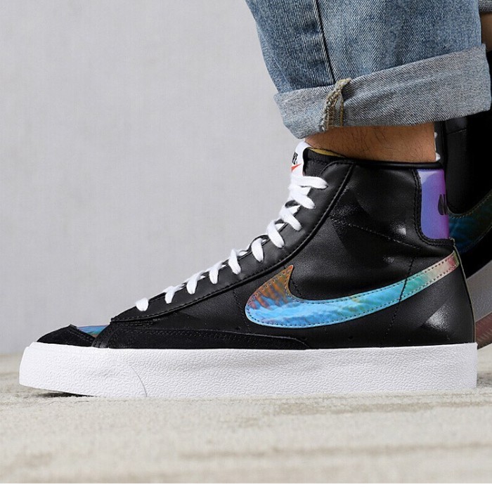 black nike blazers suede