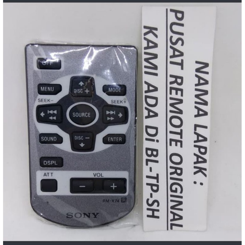 REMOTE REMOT TAPE MOBIL SONY RM-X74 ORIGINAL ASLI