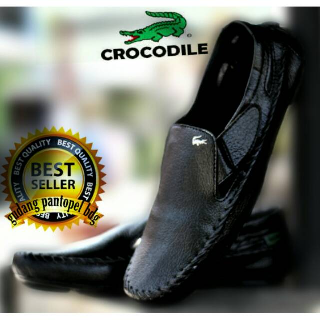 Sepatu Slip On CROCODILE Santai Nyaman Trendy Gaya Nongkrong Casual Fashion Slop Pria Size 39-43