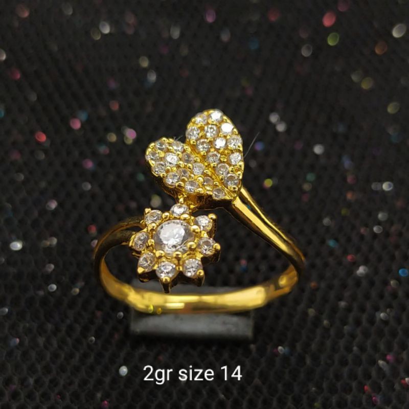 Cincin Emas 17K - kuning 2 gr Kadar 750 - 1559