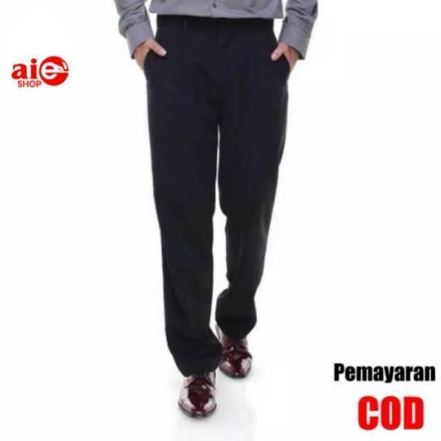 CELANA KERJA PRIA FORMAL KANTOR SIZE 27 - 42 BAHAN KAIN UKURAN JUMBO BIG SIZE REGULAR