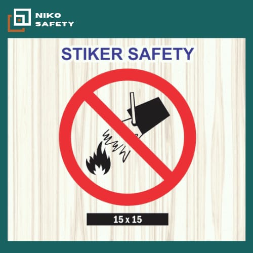 

Sticker Safety Sign Label K3 / Stiker Jangan Dipadamkan Api Dengan Air /Sticker Custom Nico safety