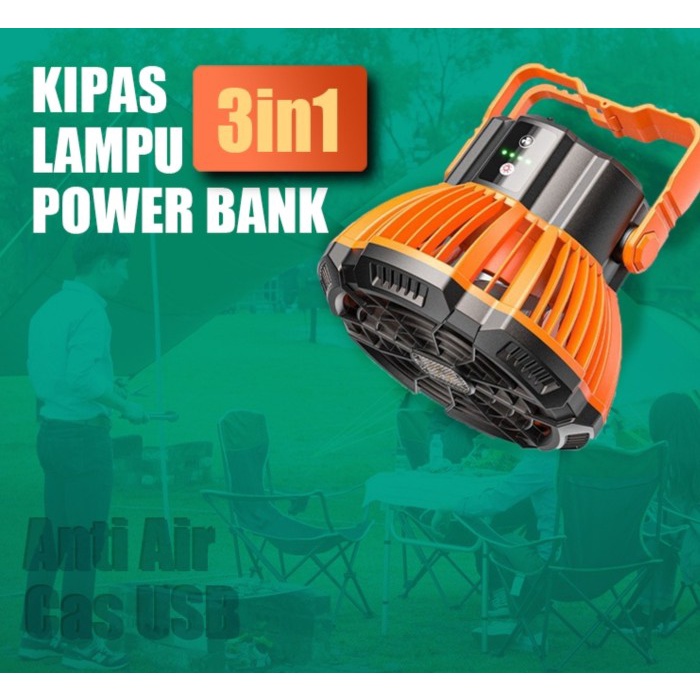 USB lampu camping charger dengan kipas angin lampu memancing / Lampu Camping / Lampu Camping Tahan Lama / Lampu Camping Lampu Outdoor / Lampu Camping Charger / Lampu Camping Lentera Gunung / Lampu Camping Lentera / Lampu Kipas Gantung / Lampu Kipas Led