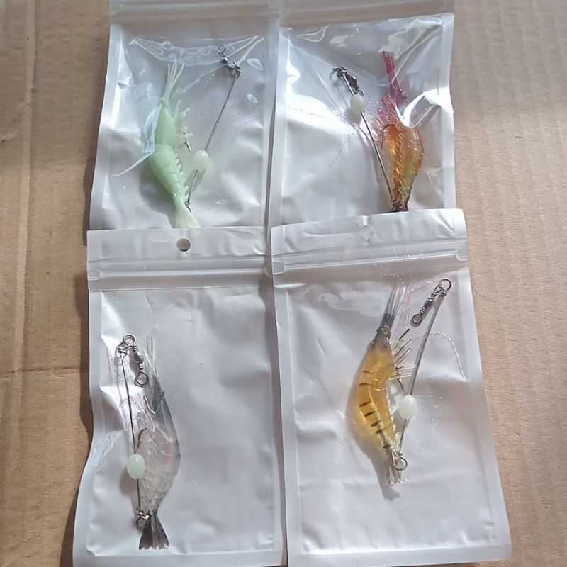 UMPAN MAINAN UDANG KARET/KARET UDANG MURAH 8cm