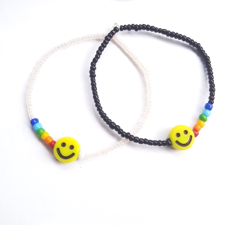 Smile Beads Bracelet, Gelang Persahabatan, Gelang Couple, Happy Bracelet