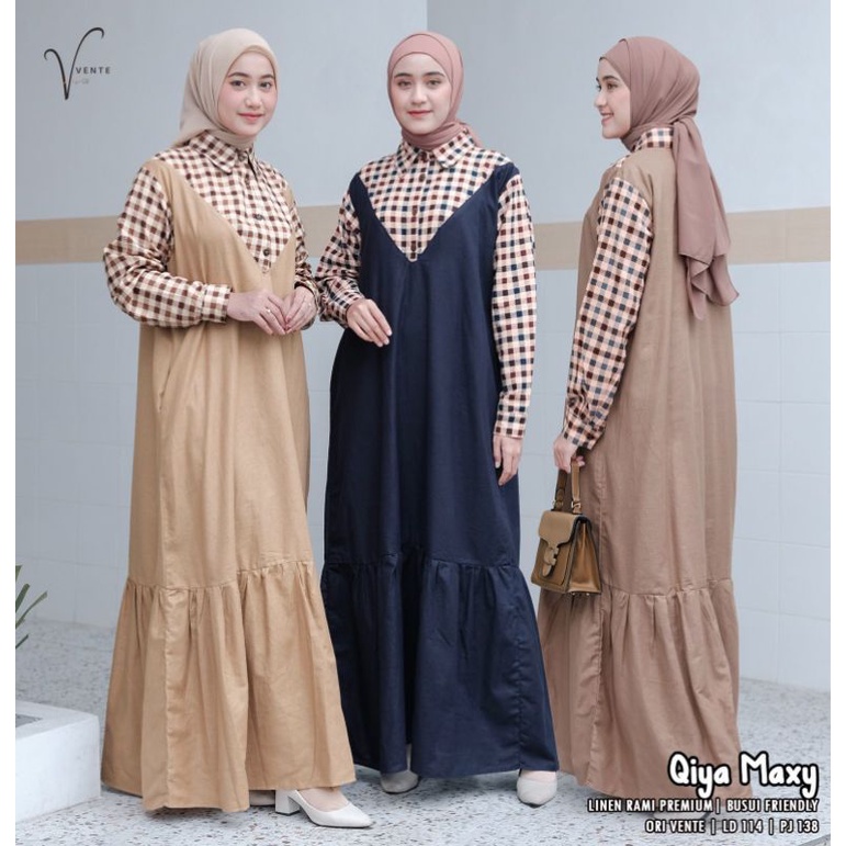 Qiya Maxi Dress Linen Rami Premium