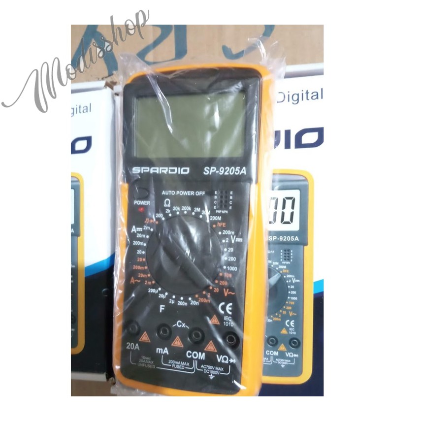 AVO MULTIMETER DIGITAL DT-9205A SP-9205A CD-9205D 9205A MULTITESTER LCD BESAR