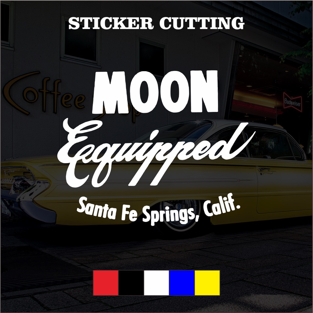 Sticker Cutting Moon Equipped