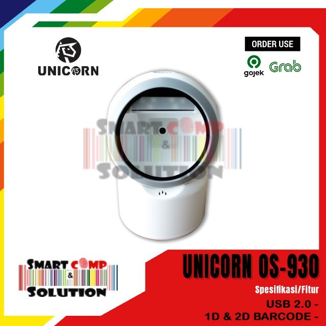 Barcode scanner USB 2D QRcode omni Unicorn OS930 Setara Honeywel HF680