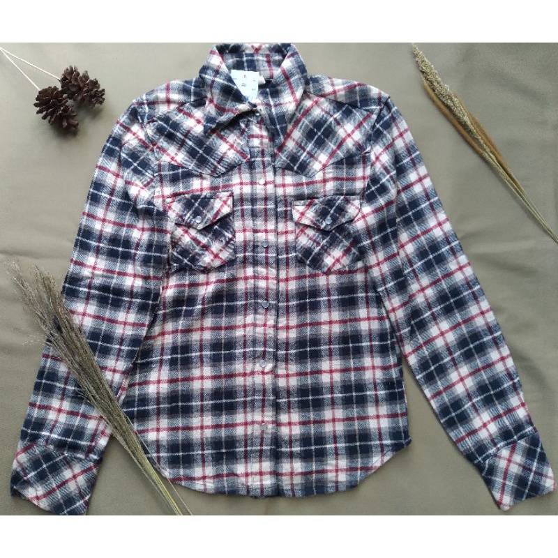 kemeja Kotak-kotak/ Kain Flanel