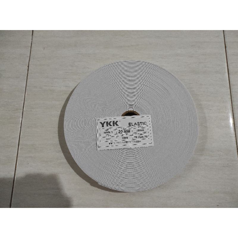 karet elastis 2 cm merk ykk per roll