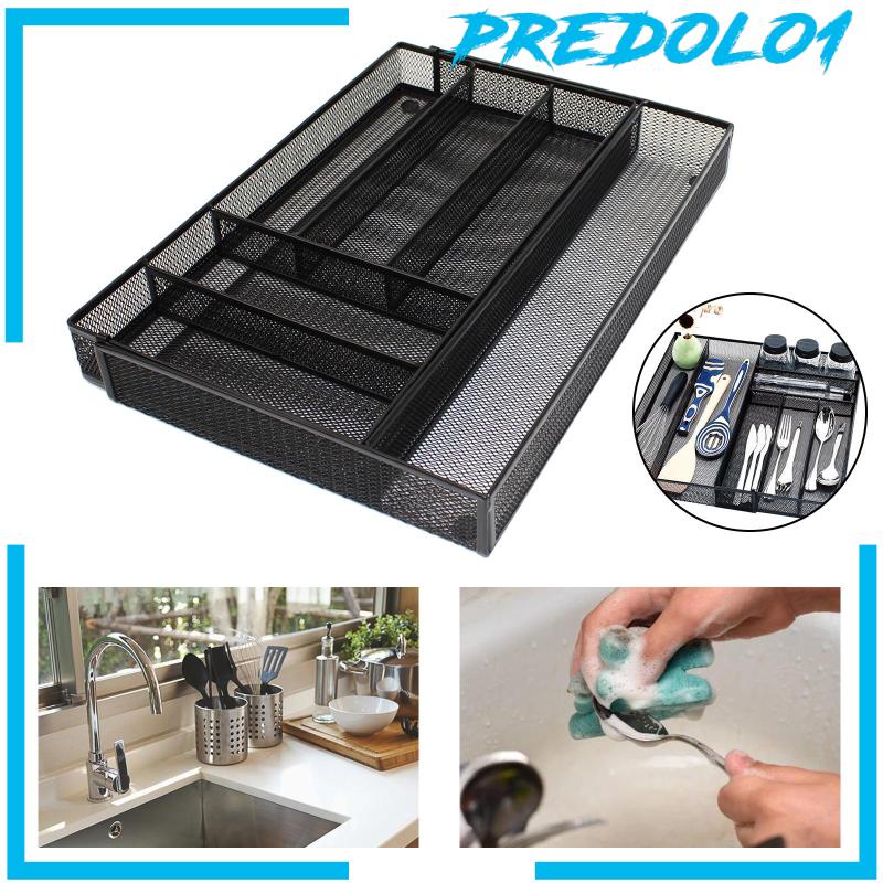 [PREDOLO1] Cutlery Drainer Basket Mesh Drying Drawer Rust Proof Dishwasher for Kitchen