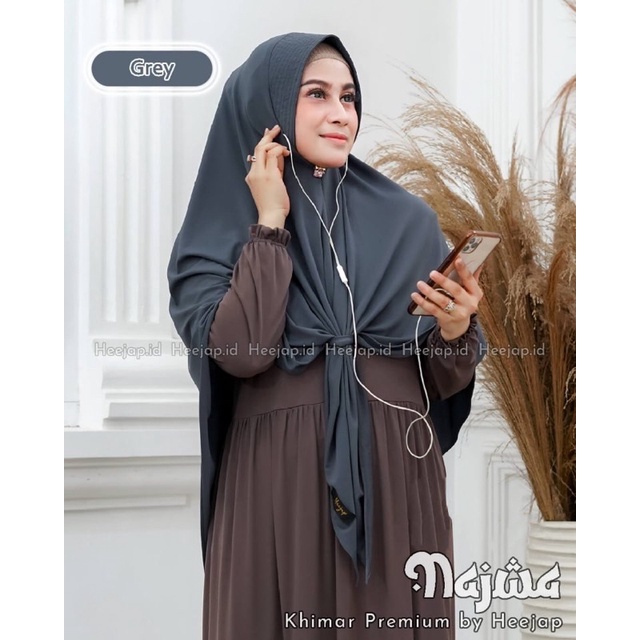 New Arrival Najwa Khimar Earloop / Earphone Premium || Original Heejap