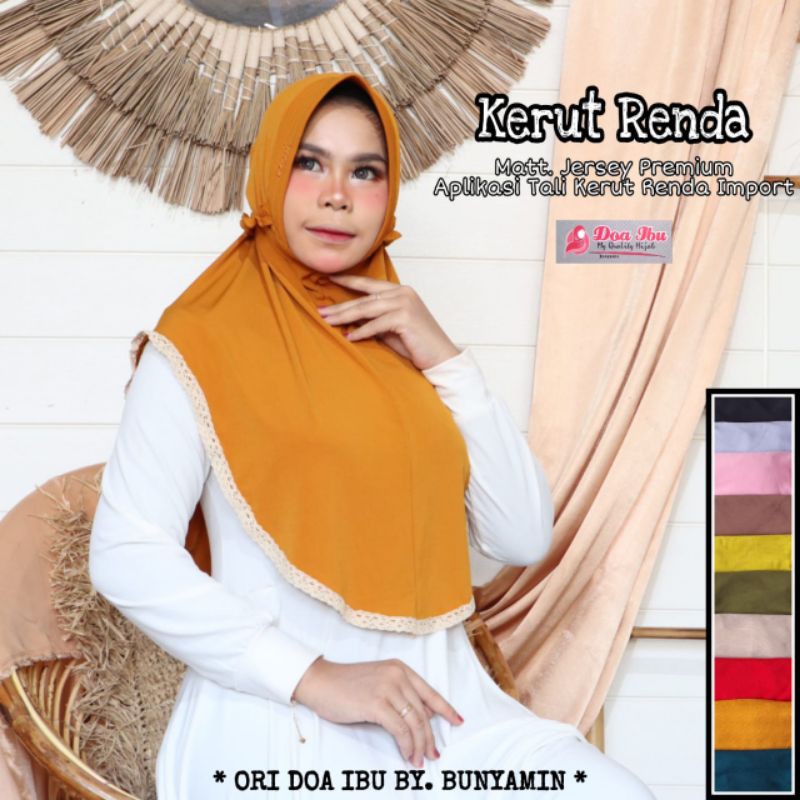 DOA IBU || JILBAB KERUT RENDA