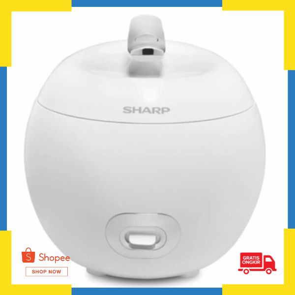 Terlaris SHARP Rice Cooker APPLE 0.8 Liter - KS-P8MY - Merah Elegan