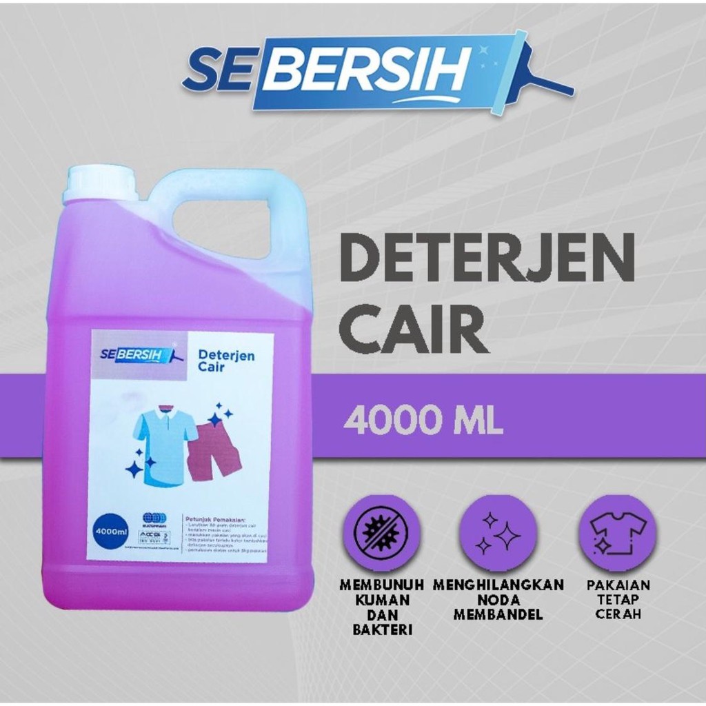 

Sebersih Deterjen Cair 4 Liter
