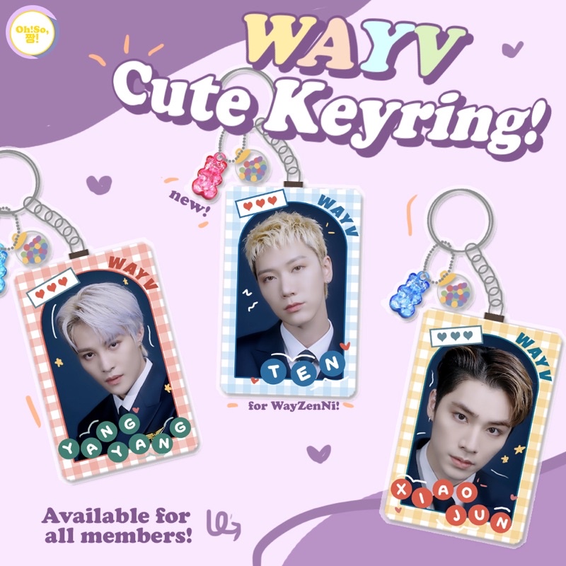 WAYV KEYRING KEYCHAIN GANCI GANTUNGAN ACRYLIC KUNCI VOL.2 NCT NCTZEN