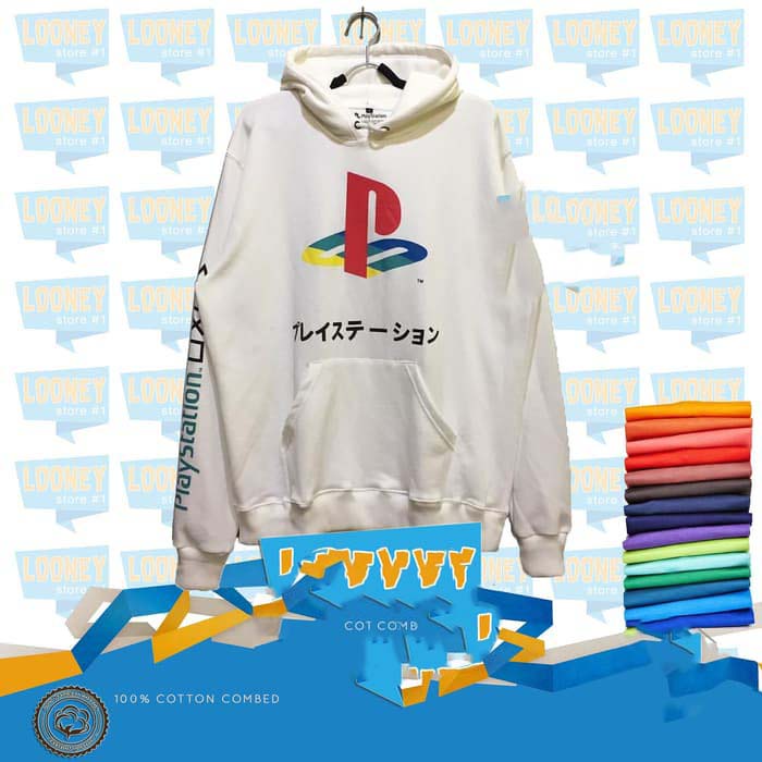 Hoodie SONY PLAYSTATION JAPAN - JAKET HOODIE SWEATER PS JEPANG - JAKET PLAYSTATION -RADSHA CLOTH