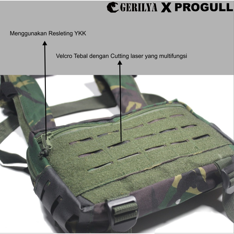 Chest Bag  Tas Dada Tactical Rig Bag Outdoor Gerilya X Progull